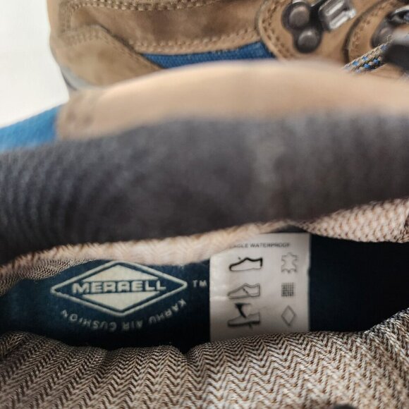 Merrell Hiking Boots Eagle Waterproof Womens Size 8.5 Brown Suede Wear Them Out - Picture 8 of 9